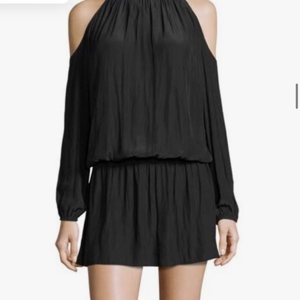Ramy Brook Black Cold Shoulder Dress